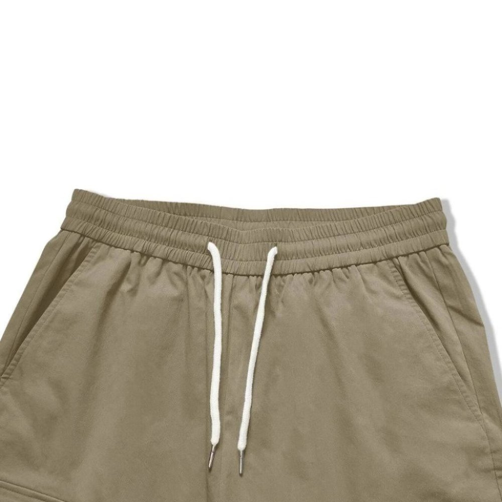 Khaki Street Style Men's Cargo Pants w/Letter Grap - Picture 4 of 6